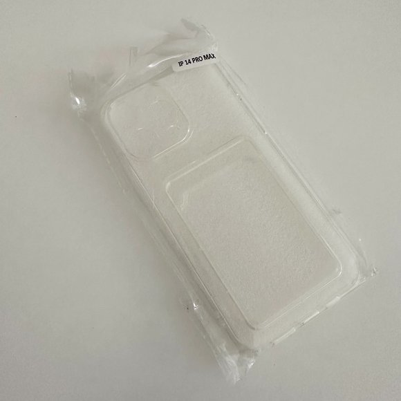 Clear Soft Card Holder Slot Apple iPhone Case - iphone 14 pro max - Picture 1 of 7